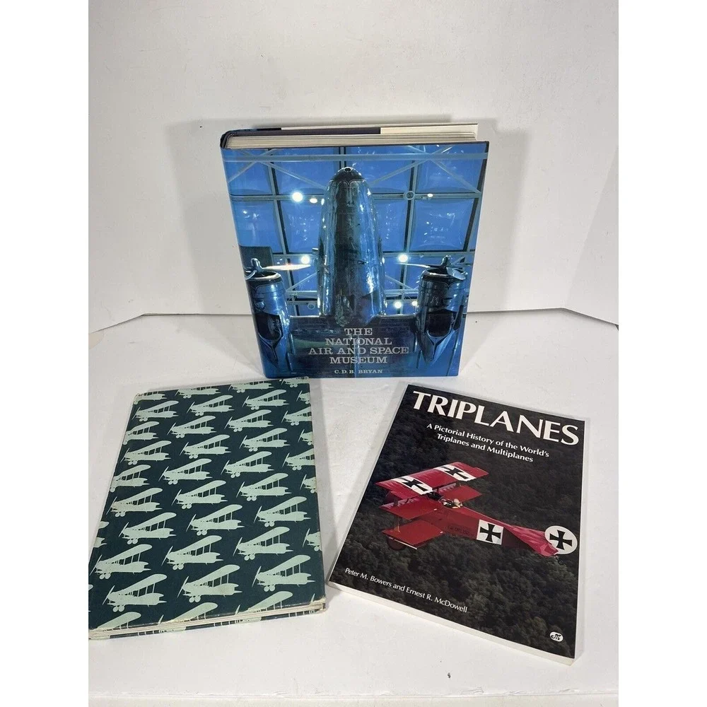 Lot 3 Aviation Books National Air & Space Museum + Triplanes + History Aircraft